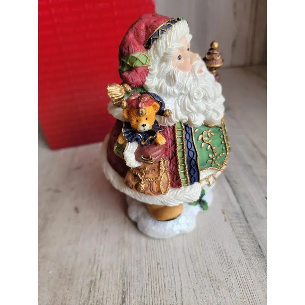 Fitz Floyd‎ Jolly Old Saint Nicholas wind-up music Xmas figure